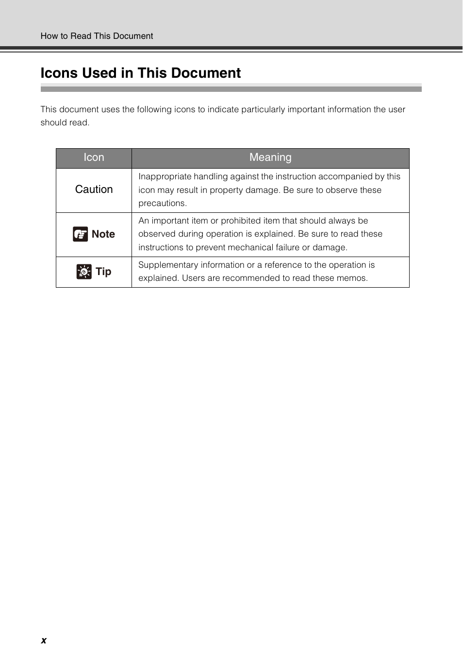 Icons used in this document | Canon VB-C60 User Manual | Page 10 / 198