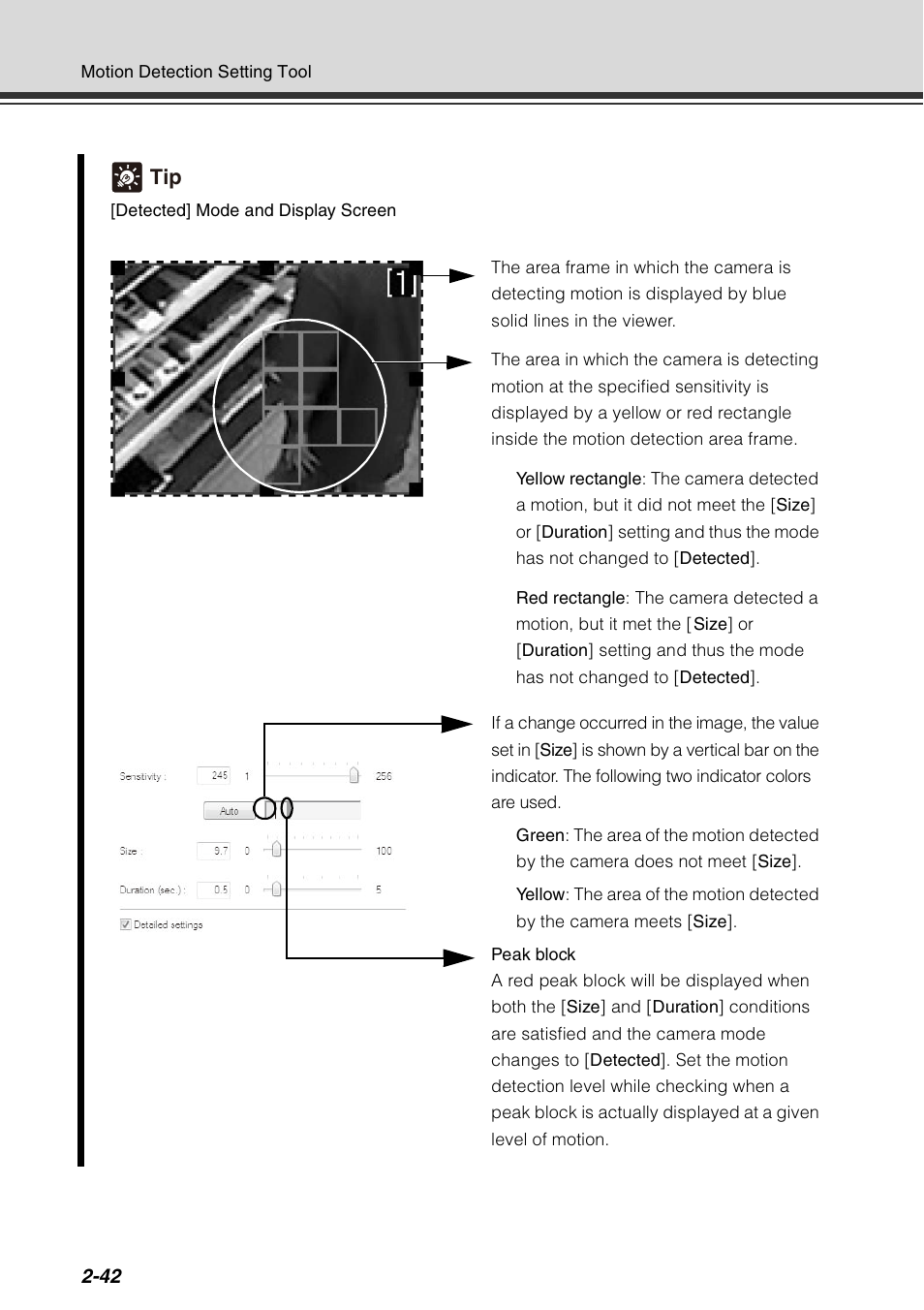 Detected] mode and display screen" ( p.2-42) | Canon VB-C60 User Manual | Page 108 / 198