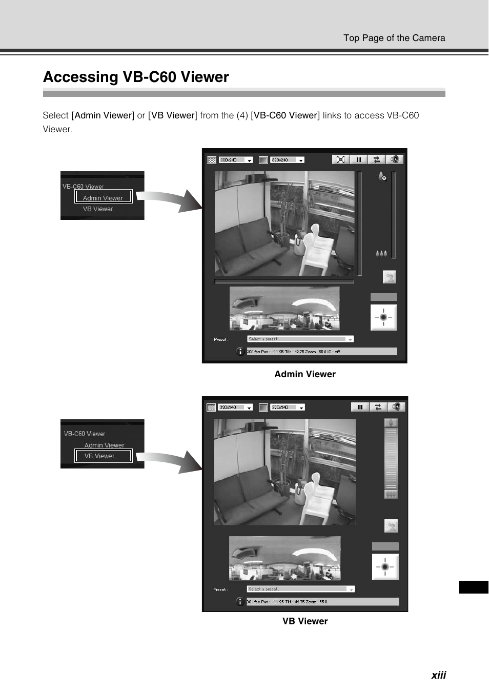 Accessing vb-c60 viewer | Canon VB-C60 User Manual | Page 13 / 198
