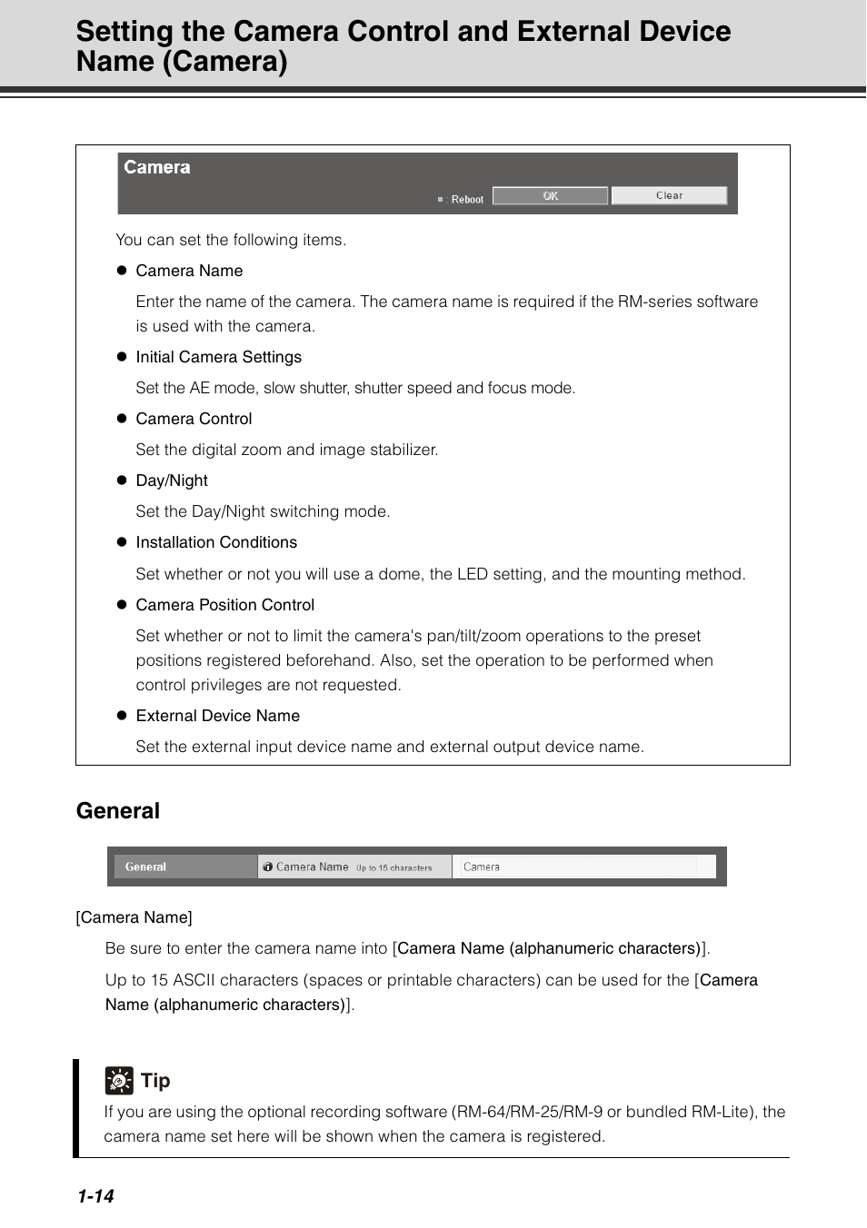 P. 1, General | Canon VB-C60 User Manual | Page 30 / 198