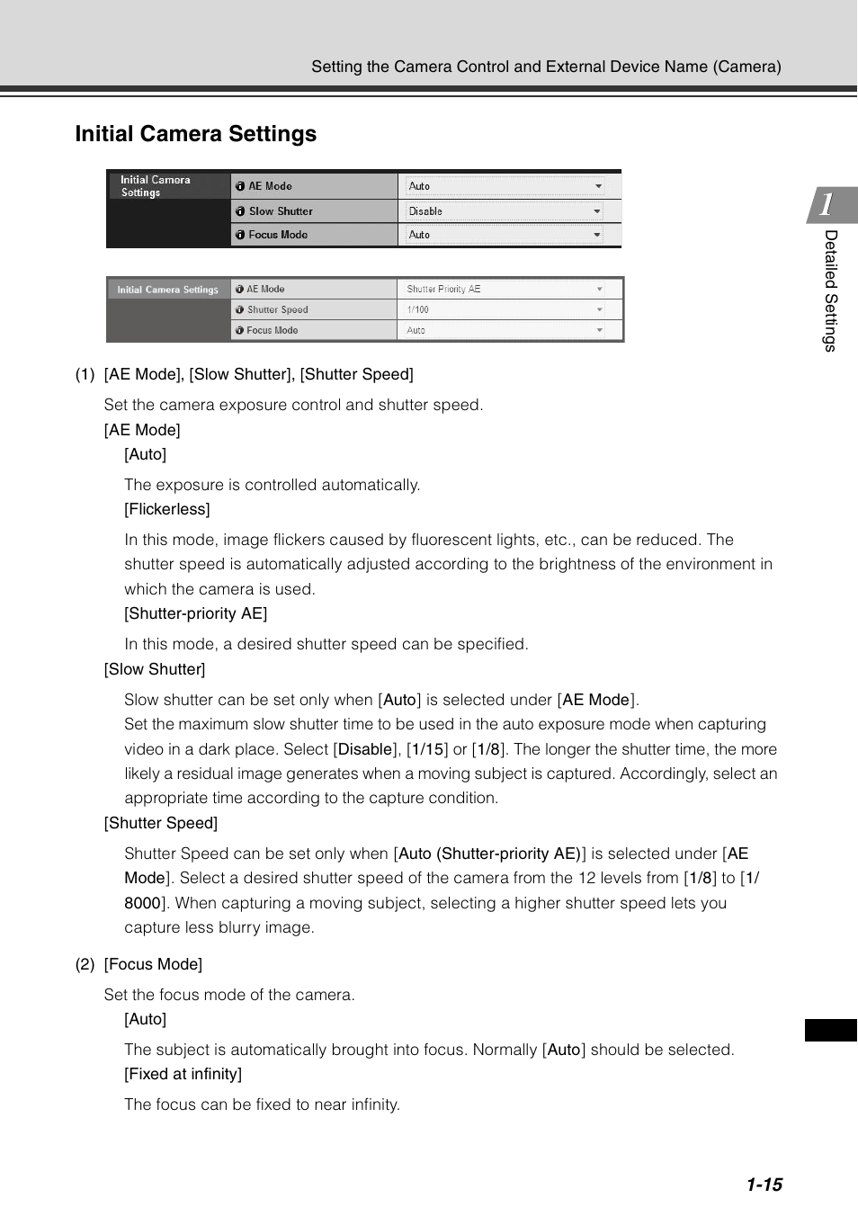 Initial camera settings | Canon VB-C60 User Manual | Page 31 / 198