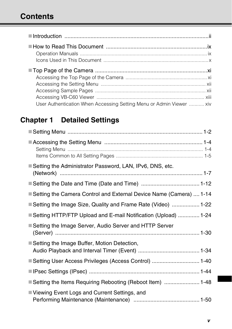 Canon VB-C60 User Manual | Page 5 / 198