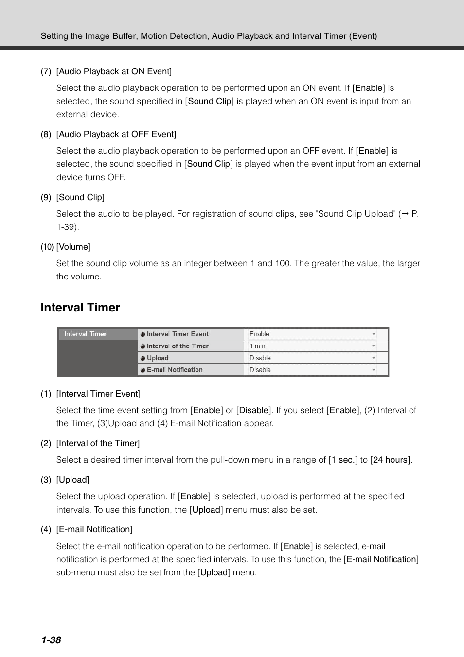 P. 1, Interval timer | Canon VB-C60 User Manual | Page 54 / 198