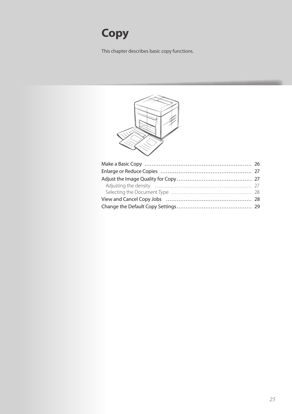 Copy | Canon FAXPHONE L100 User Manual | Page 25 / 96