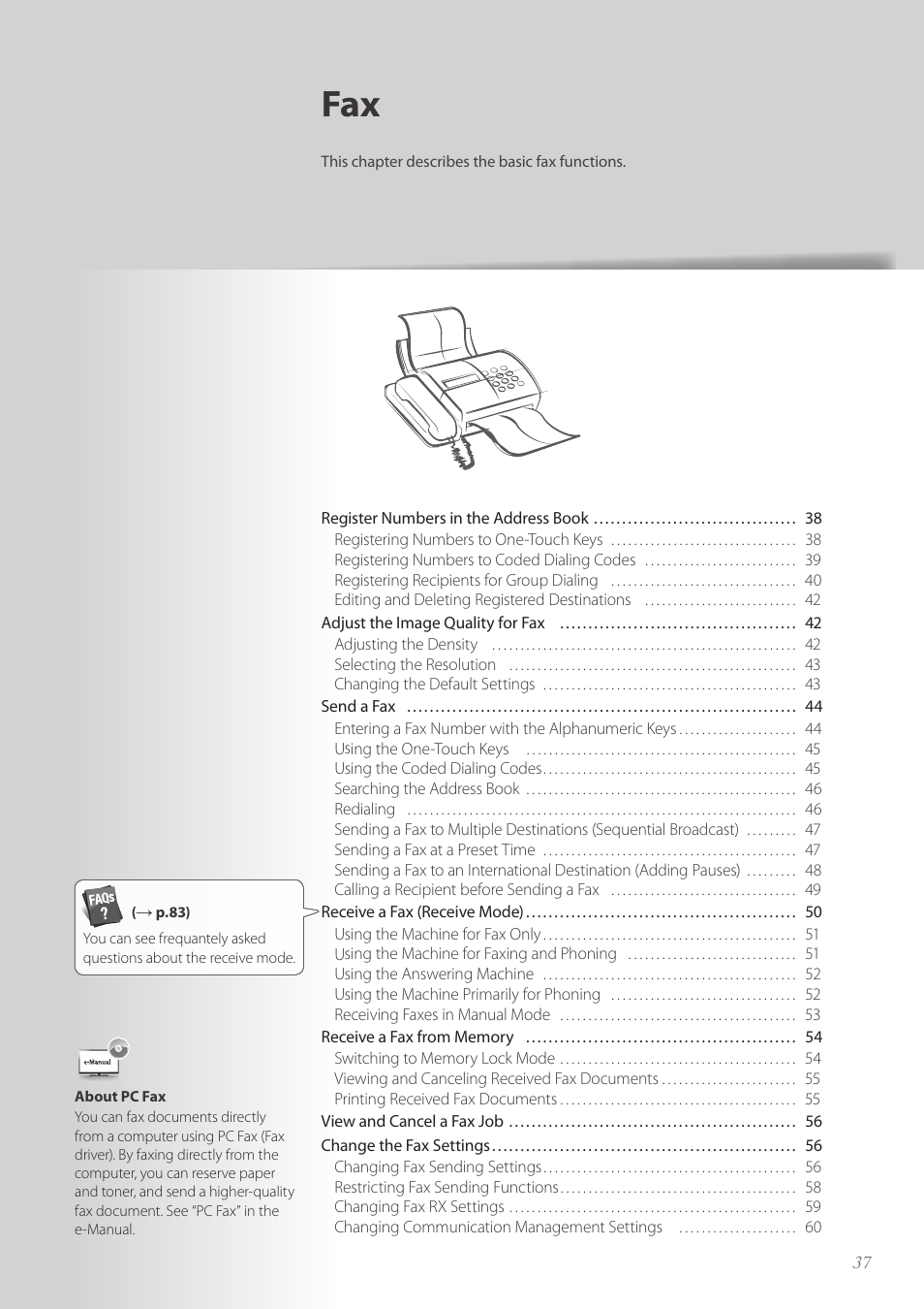 Canon FAXPHONE L100 User Manual | Page 37 / 96