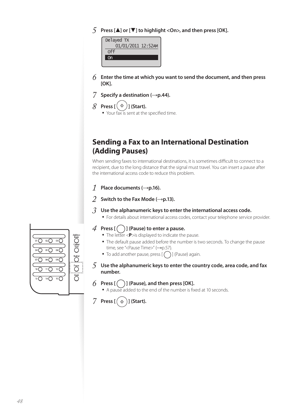 P.48 | Canon FAXPHONE L100 User Manual | Page 48 / 96