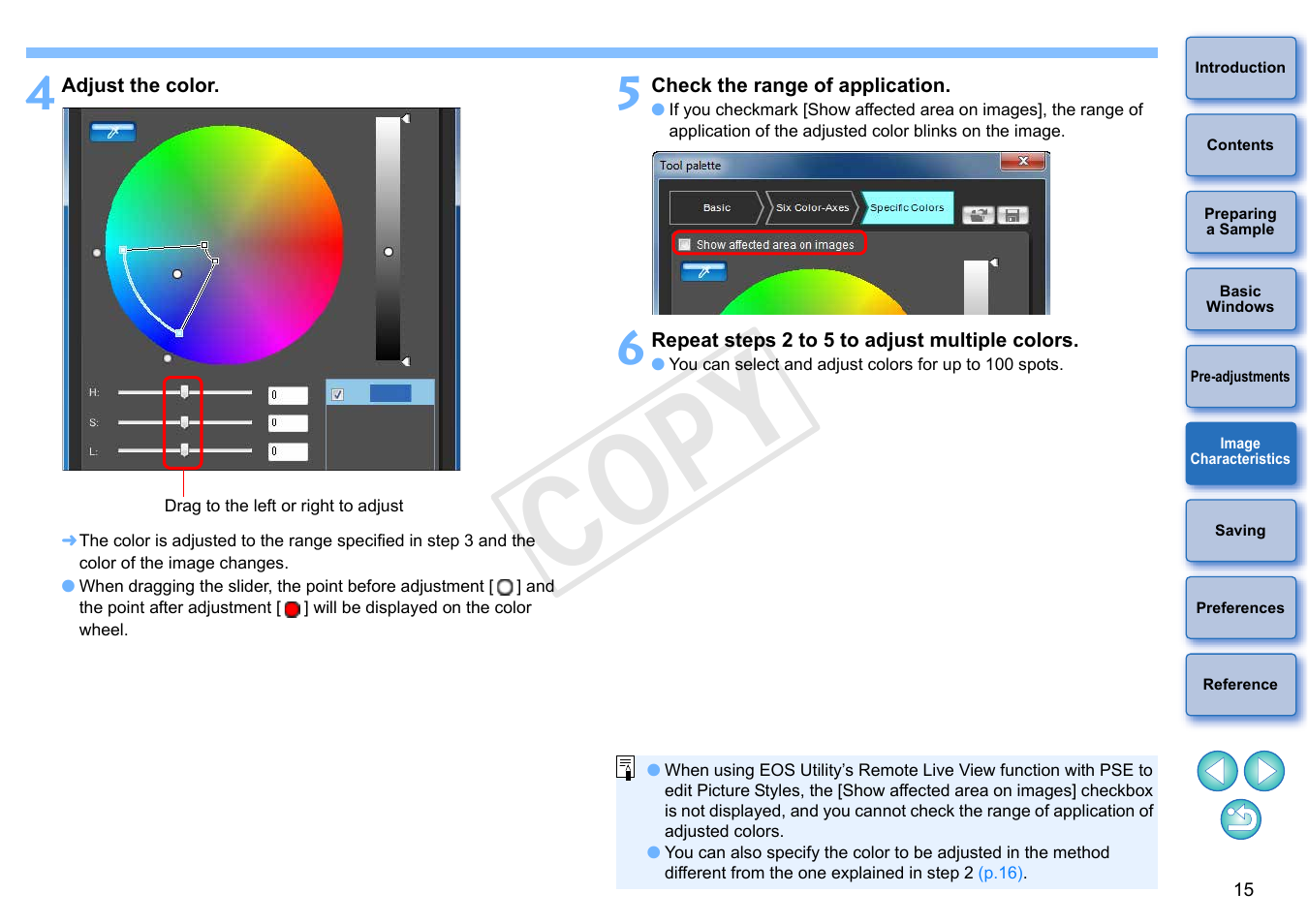 Cop y | Canon EOS Rebel T5i 18-55mm IS STM Lens Kit User Manual | Page 16 / 22