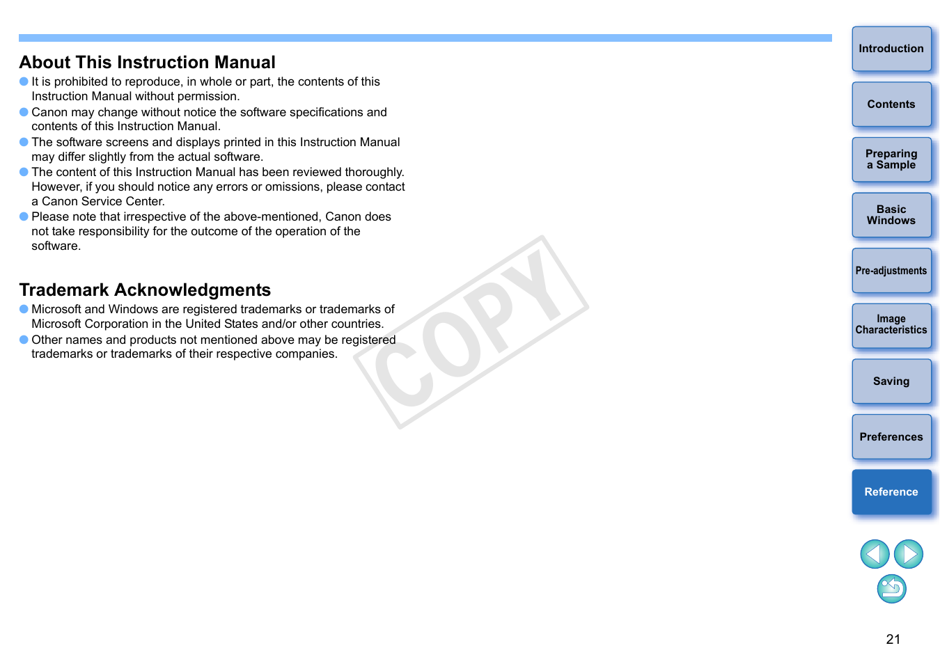 Cop y | Canon EOS Rebel T5i 18-55mm IS STM Lens Kit User Manual | Page 22 / 22