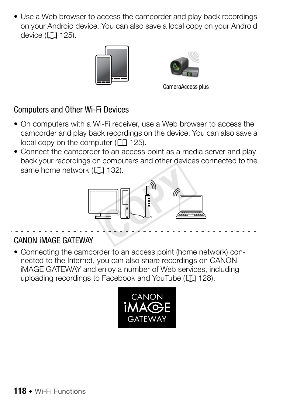 Cop y | Canon VIXIA HF R52 User Manual | Page 118 / 200