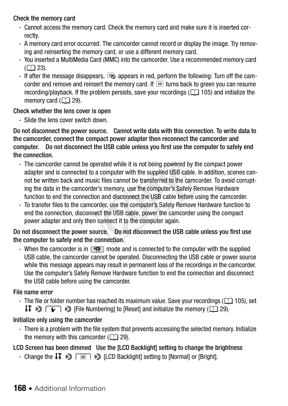 Cop y | Canon VIXIA HF R52 User Manual | Page 168 / 200