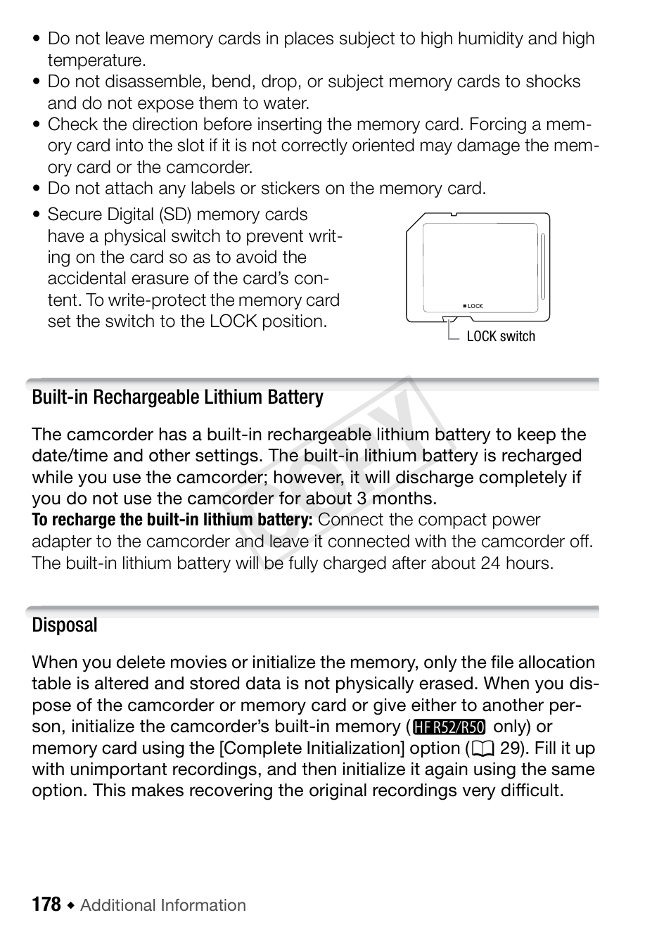 Cop y | Canon VIXIA HF R52 User Manual | Page 178 / 200