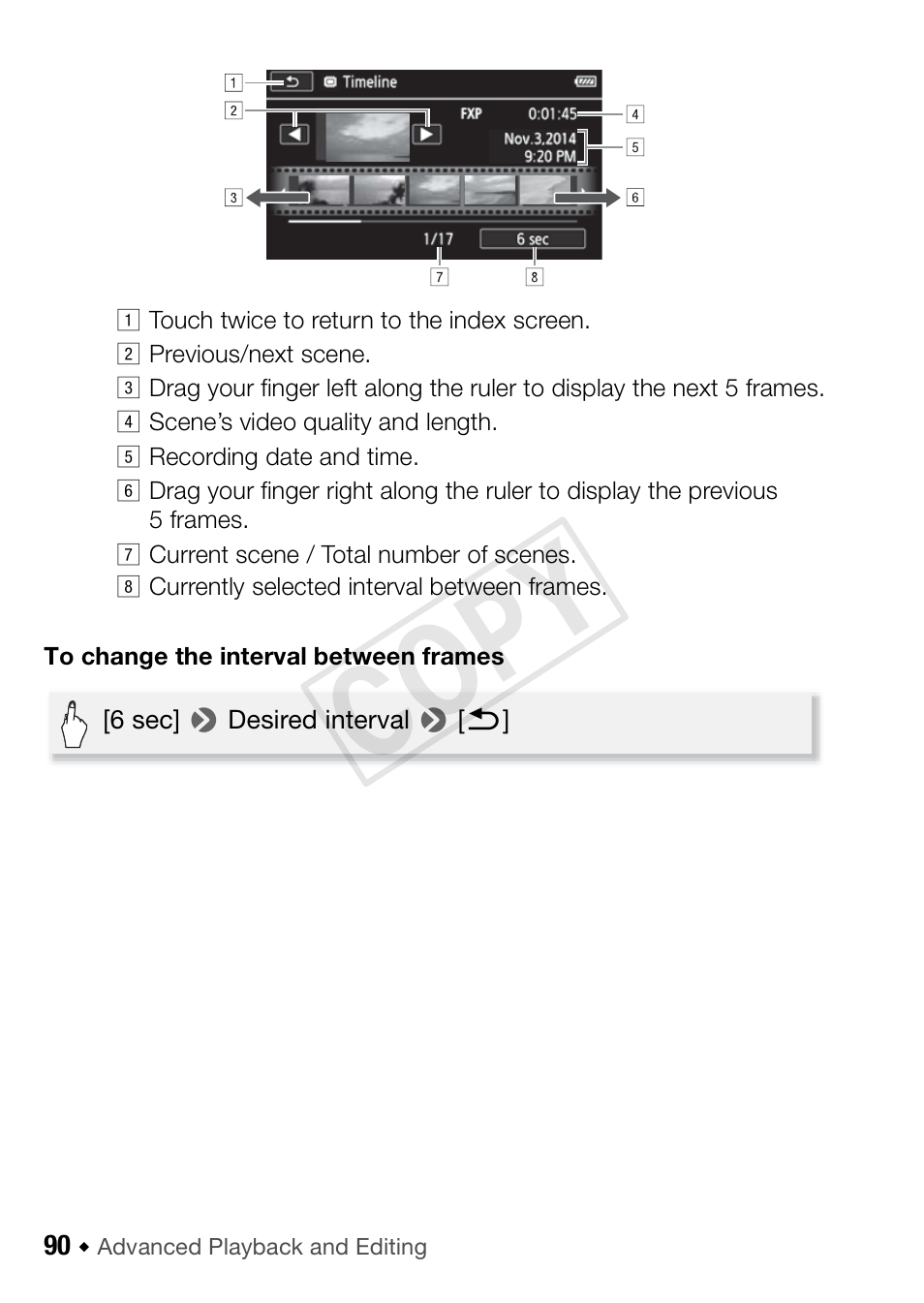 Cop y | Canon VIXIA HF R52 User Manual | Page 90 / 200