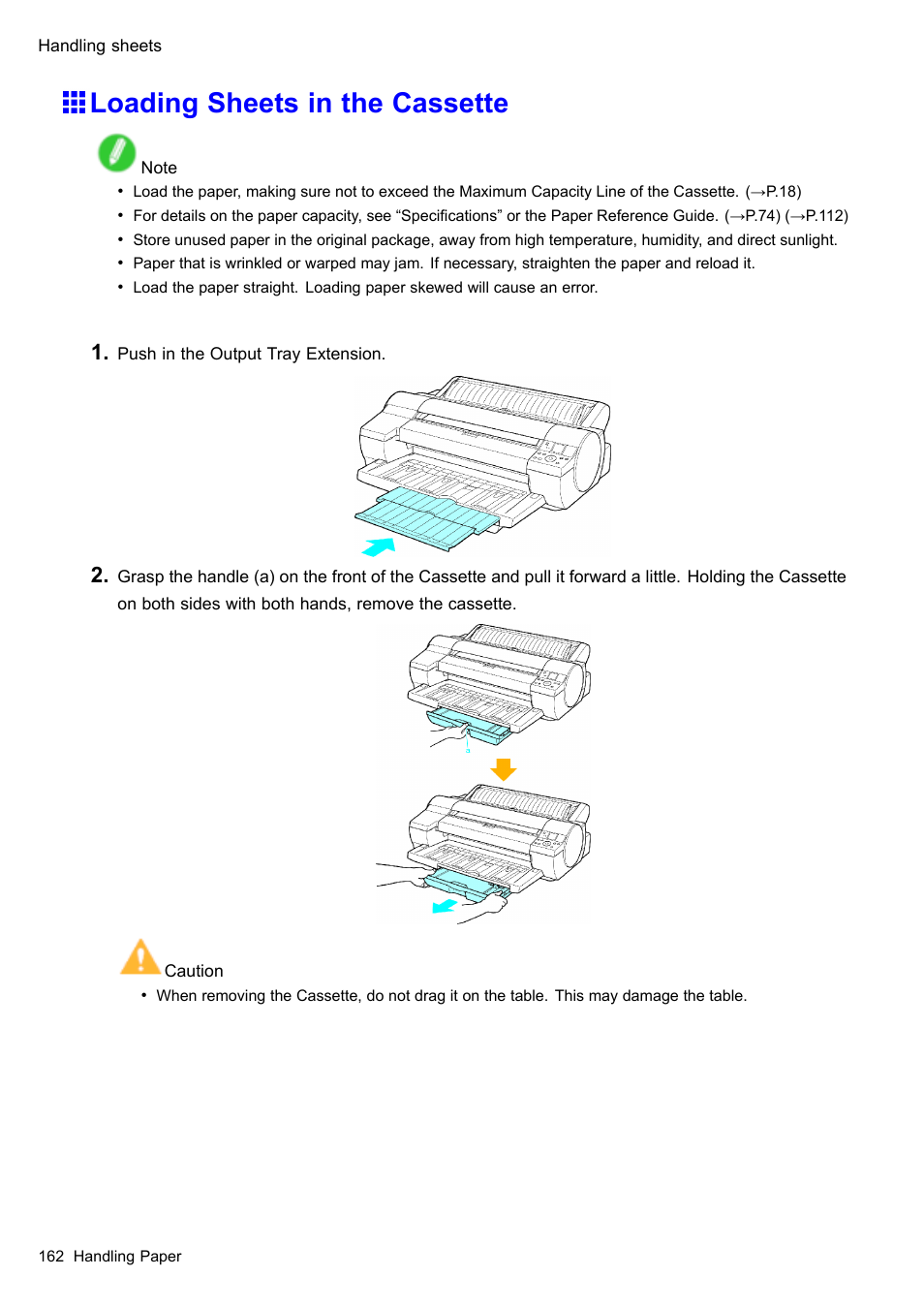 Loading sheets in the cassette | Canon imagePROGRAF iPF610 User Manual | Page 176 / 746