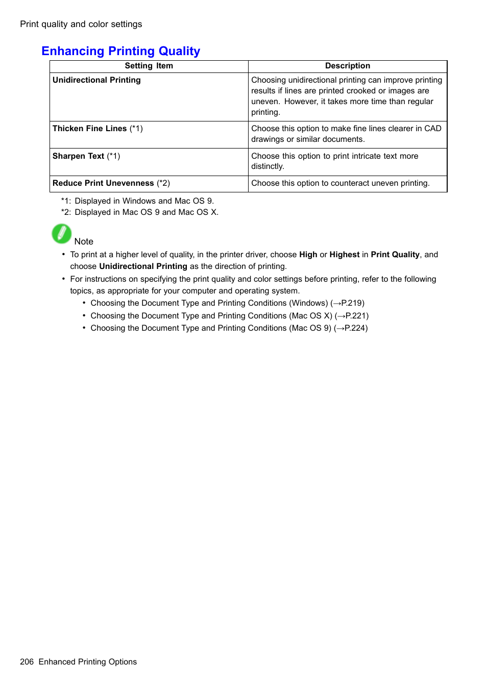 Enhancing printing quality | Canon imagePROGRAF iPF610 User Manual | Page 220 / 746