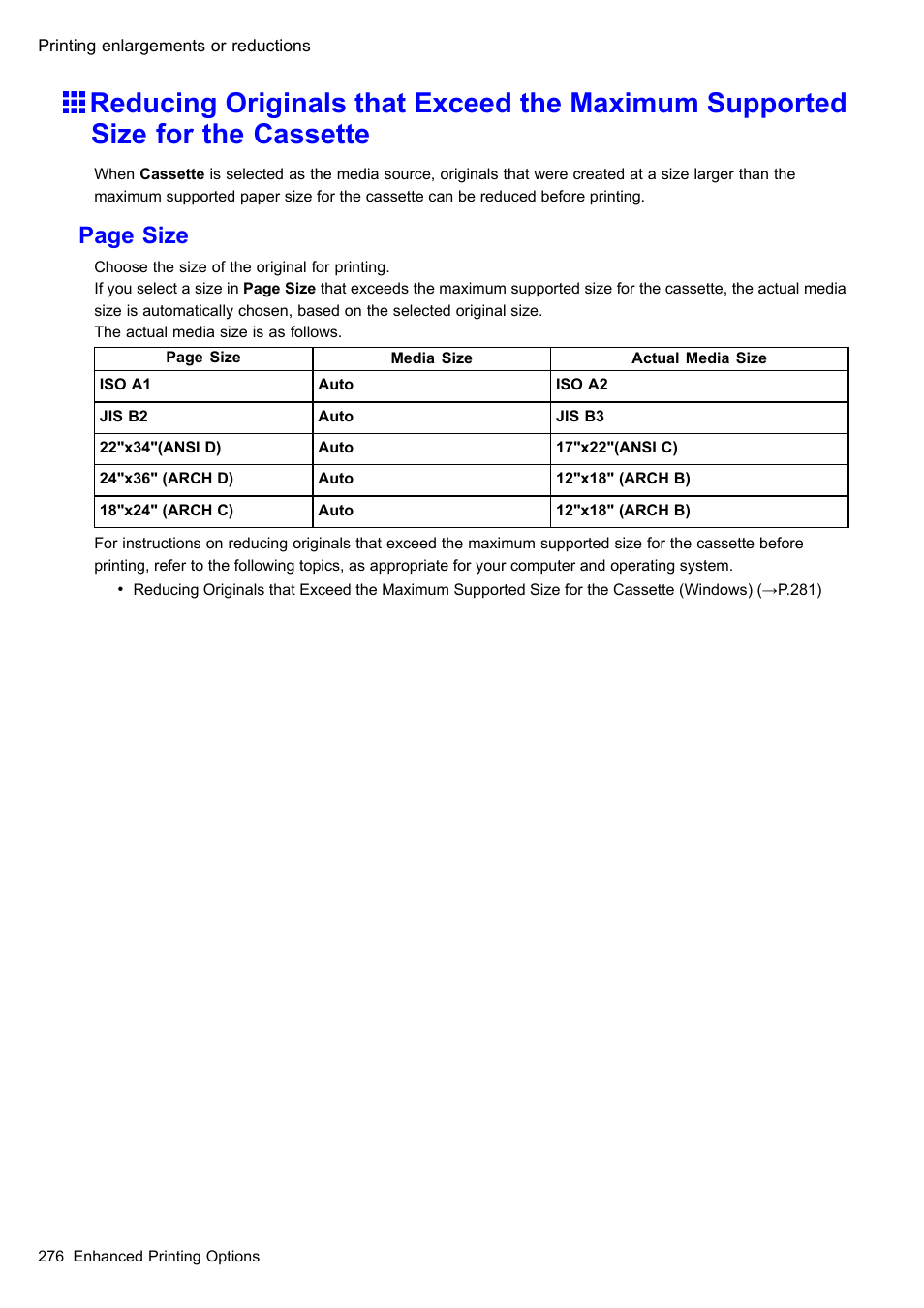 Page size | Canon imagePROGRAF iPF610 User Manual | Page 290 / 746
