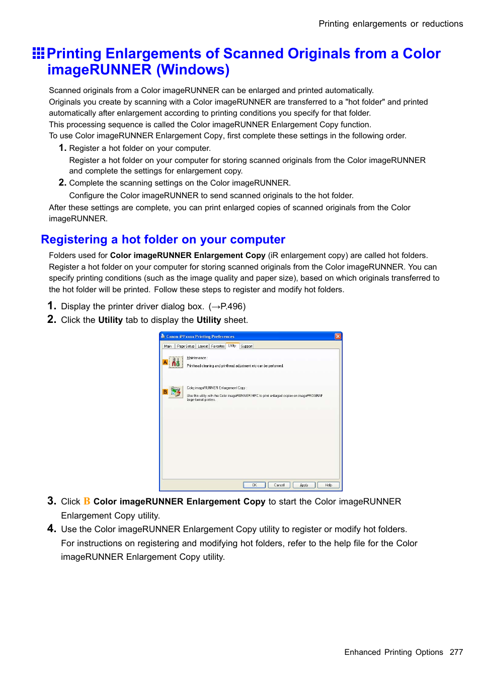 Registering a hot folder on your computer | Canon imagePROGRAF iPF610 User Manual | Page 291 / 746