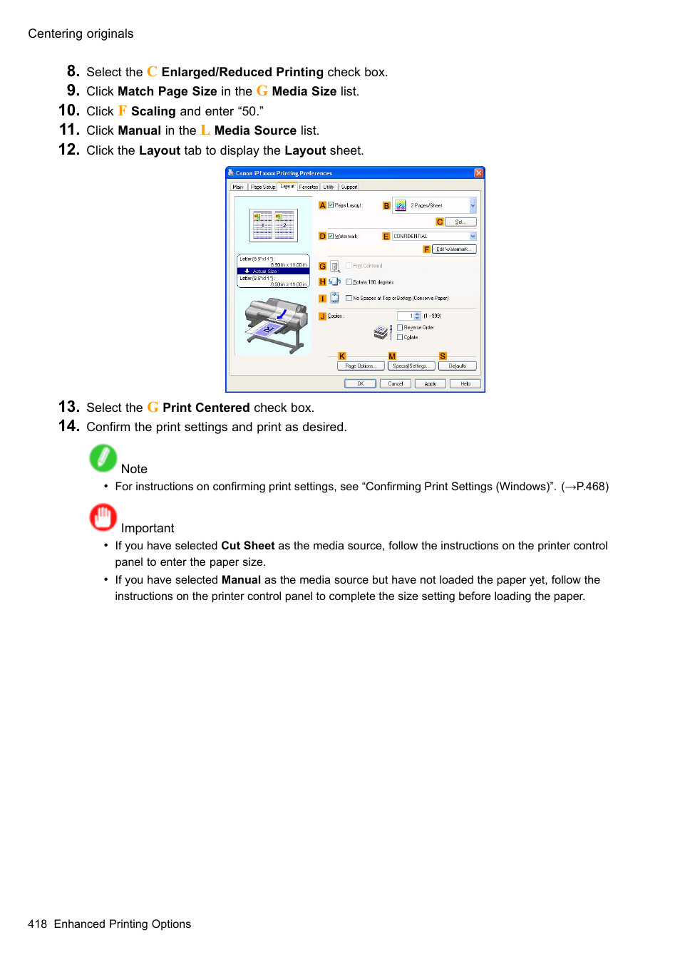 Canon imagePROGRAF iPF610 User Manual | Page 432 / 746
