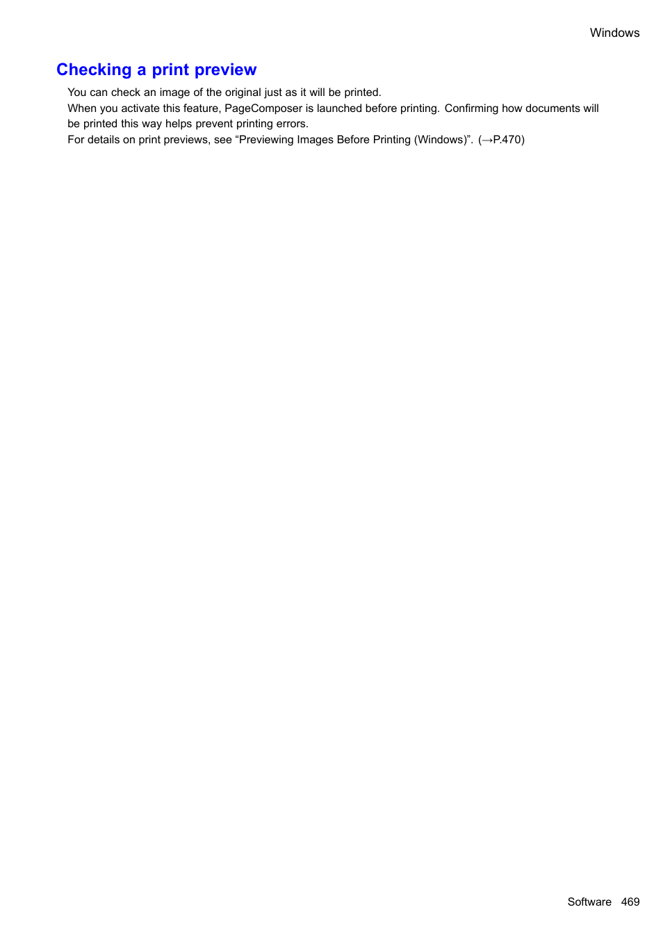 Checking a print preview | Canon imagePROGRAF iPF610 User Manual | Page 483 / 746