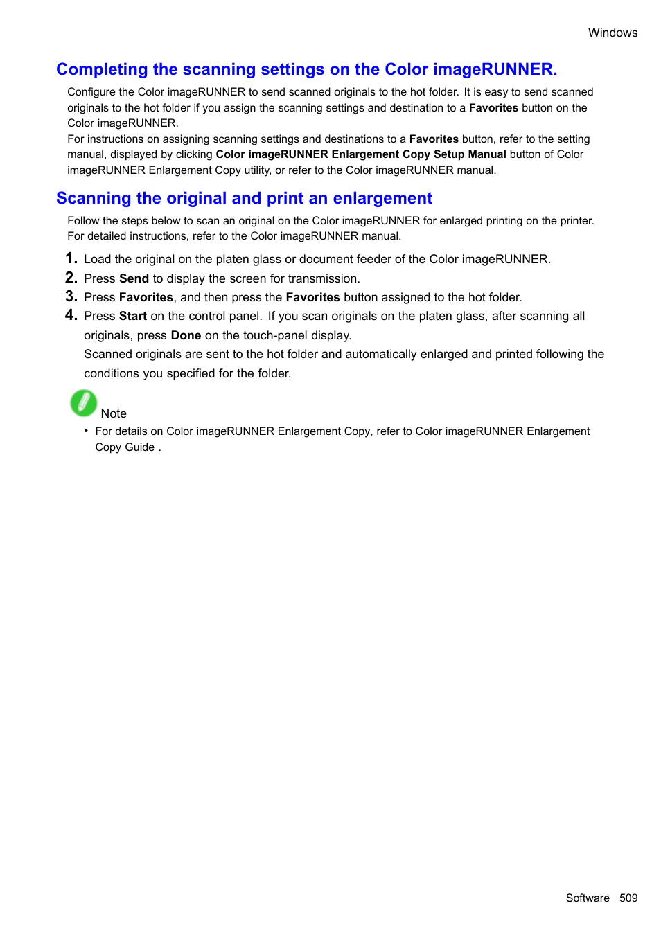 Scanning the original and print an enlargement | Canon imagePROGRAF iPF610 User Manual | Page 523 / 746