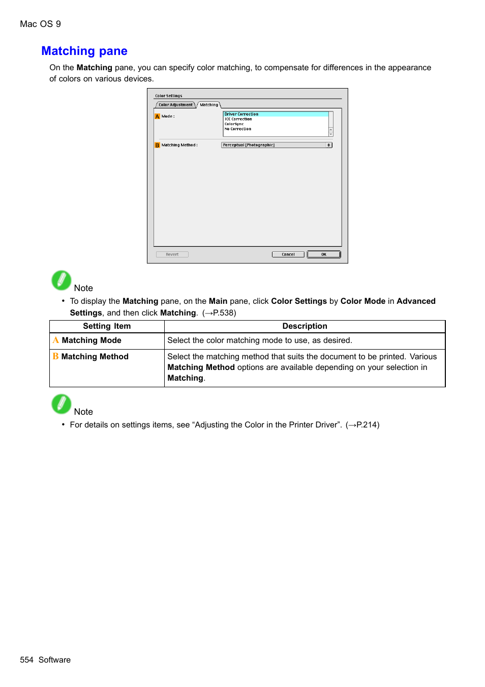 Matching pane | Canon imagePROGRAF iPF610 User Manual | Page 568 / 746