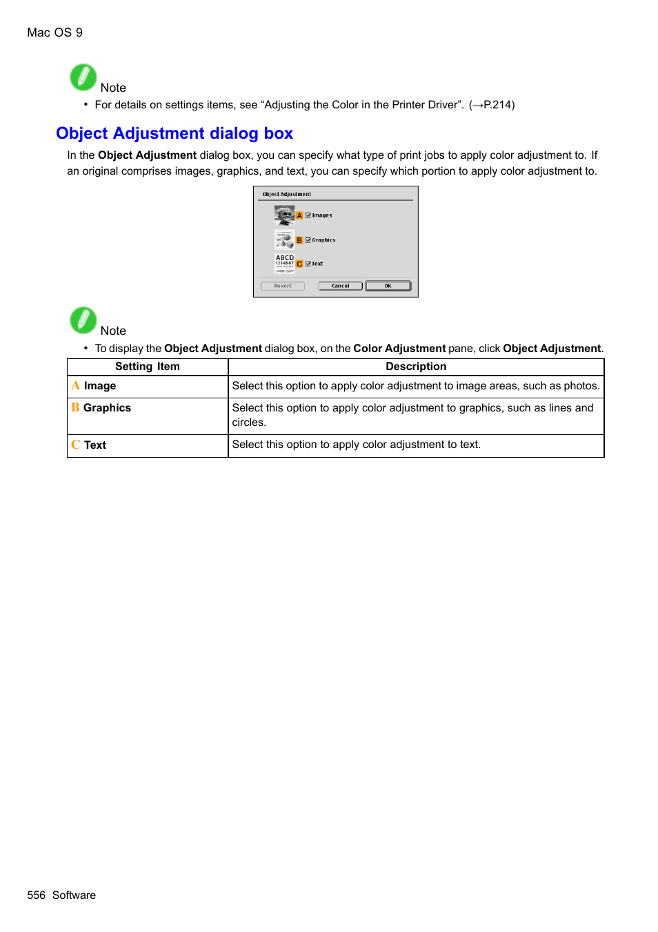 Object adjustment dialog box | Canon imagePROGRAF iPF610 User Manual | Page 570 / 746