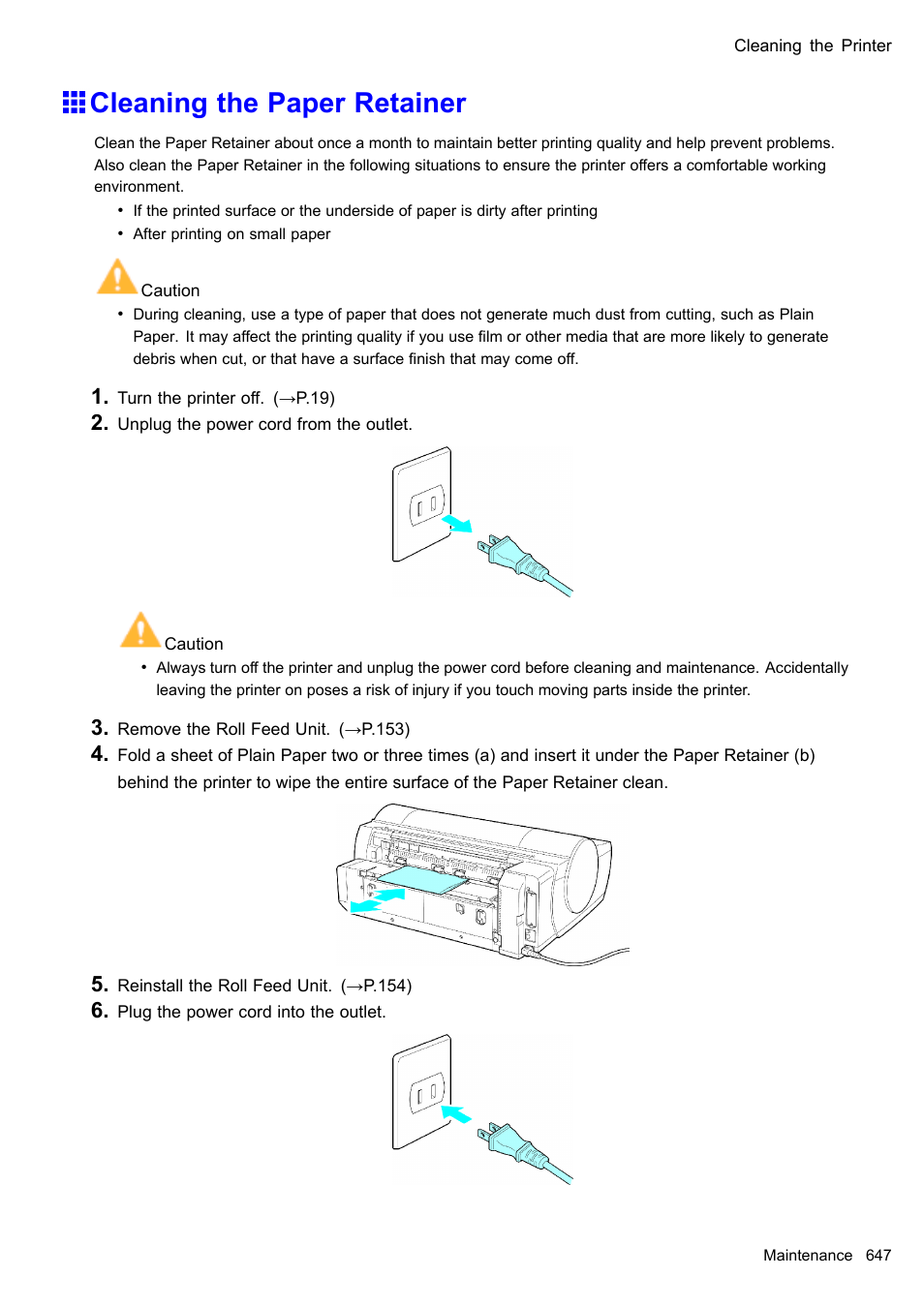 Cleaning the paper retainer | Canon imagePROGRAF iPF610 User Manual | Page 661 / 746