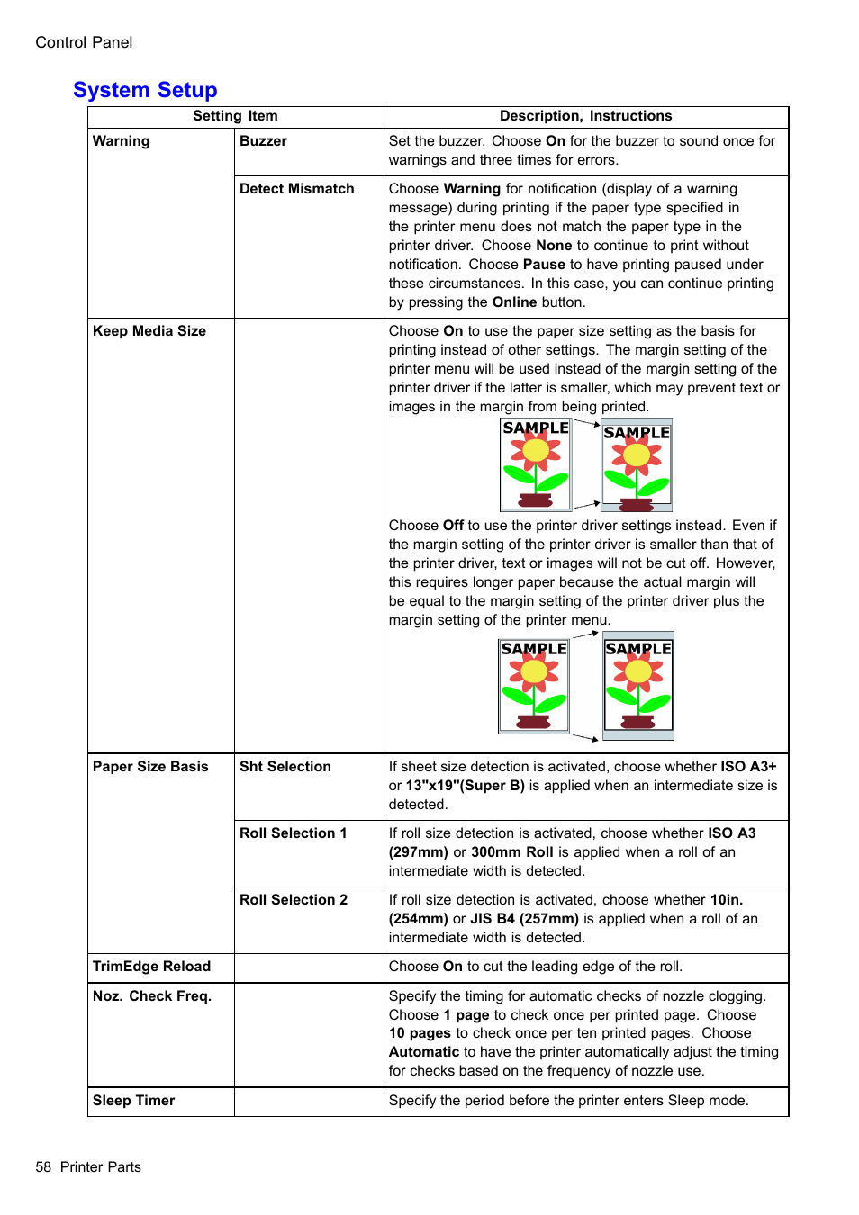 System setup | Canon imagePROGRAF iPF610 User Manual | Page 72 / 746