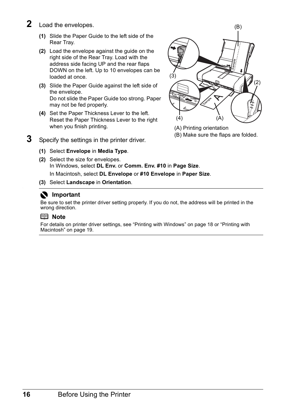 16 before using the printer | Canon PIXMA iP100 User Manual | Page 20 / 92