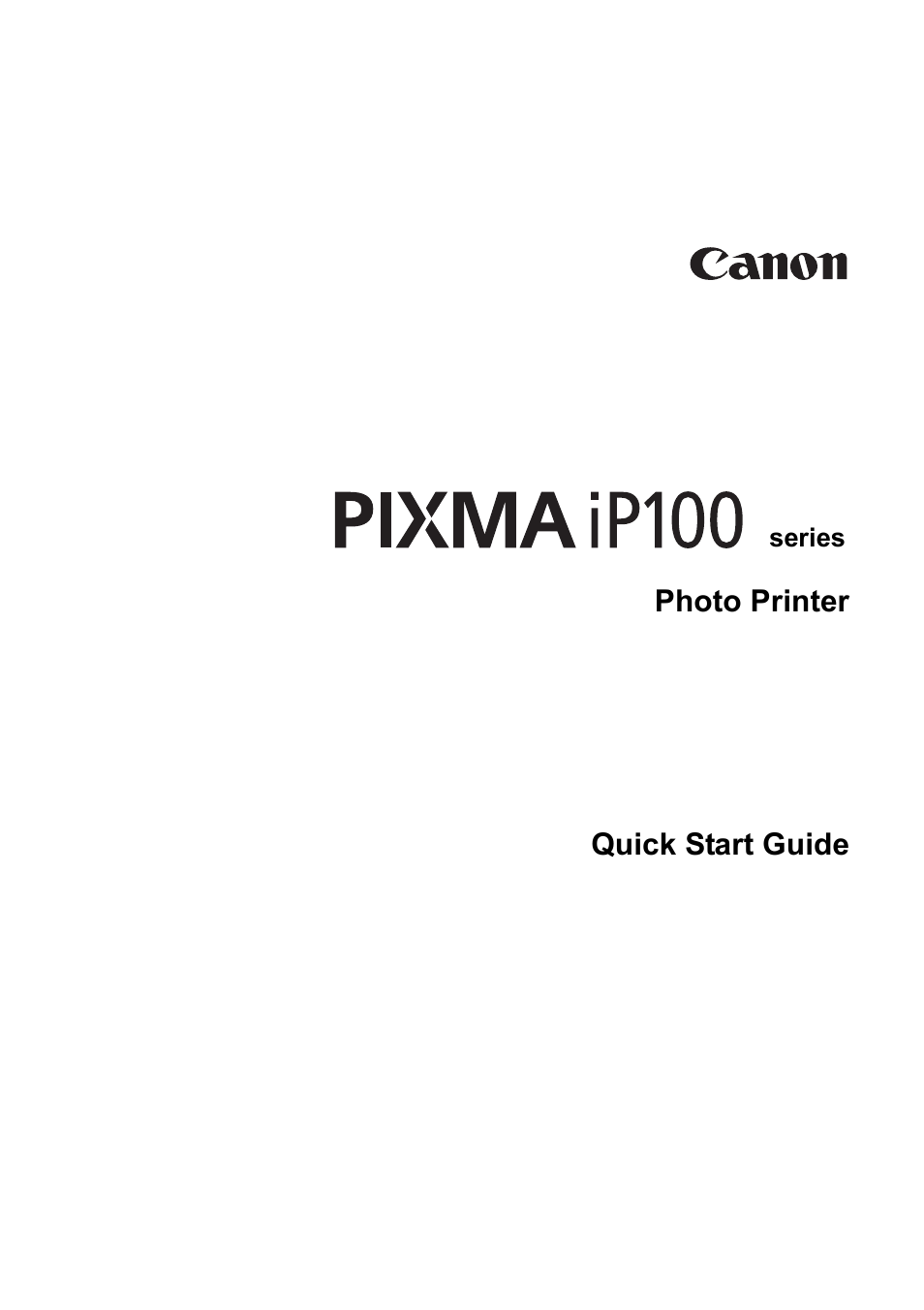 Canon PIXMA iP100 User Manual | Page 3 / 92