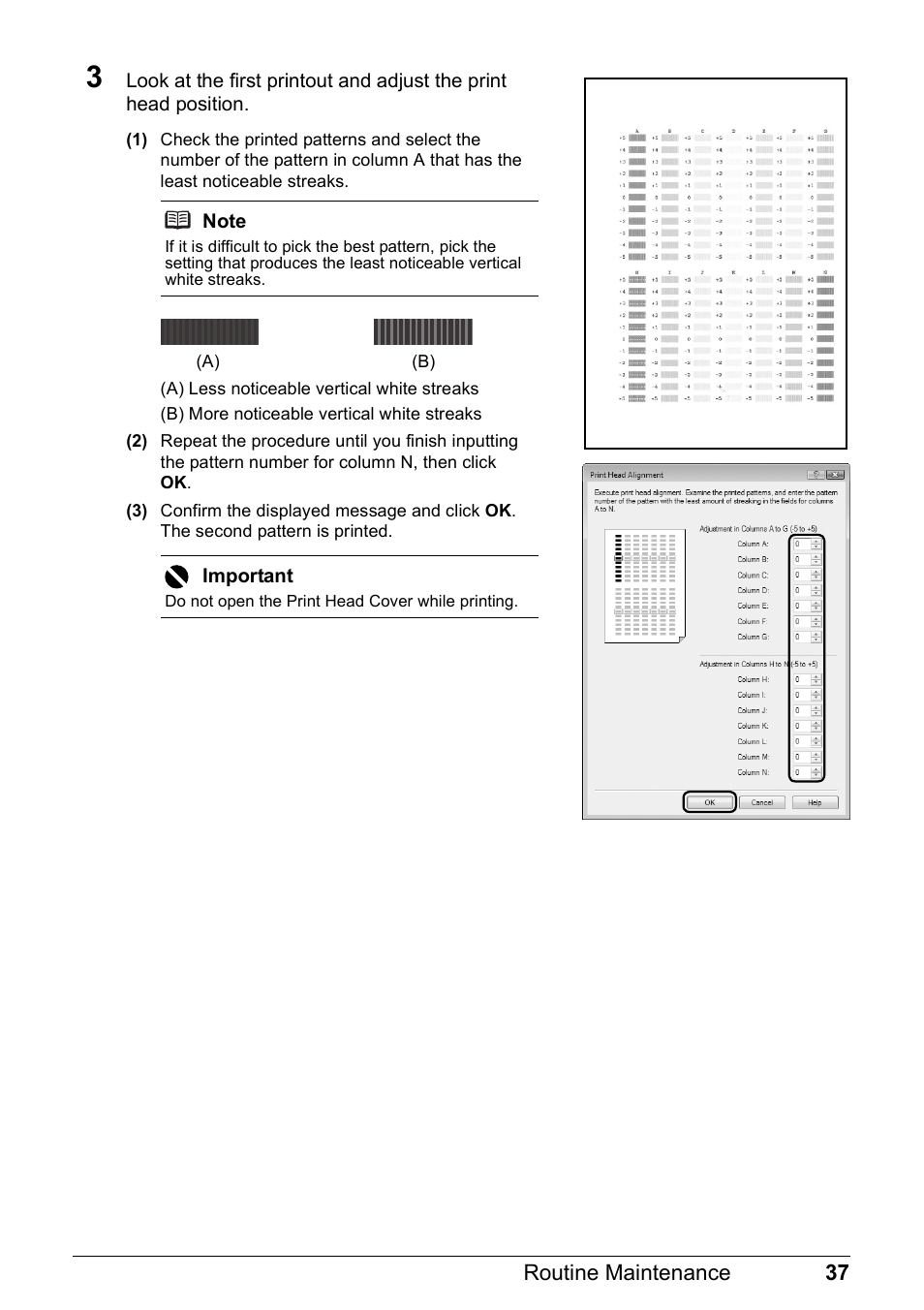 37 routine maintenance | Canon PIXMA iP100 User Manual | Page 41 / 92