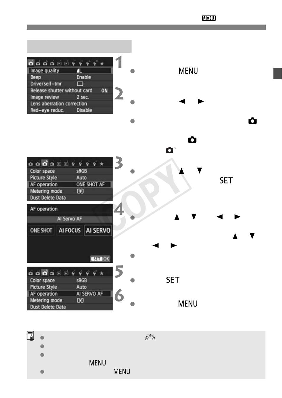 Cop y | Canon EOS Rebel SL1 18-55mm IS STM Lens Kit User Manual | Page 39 / 116