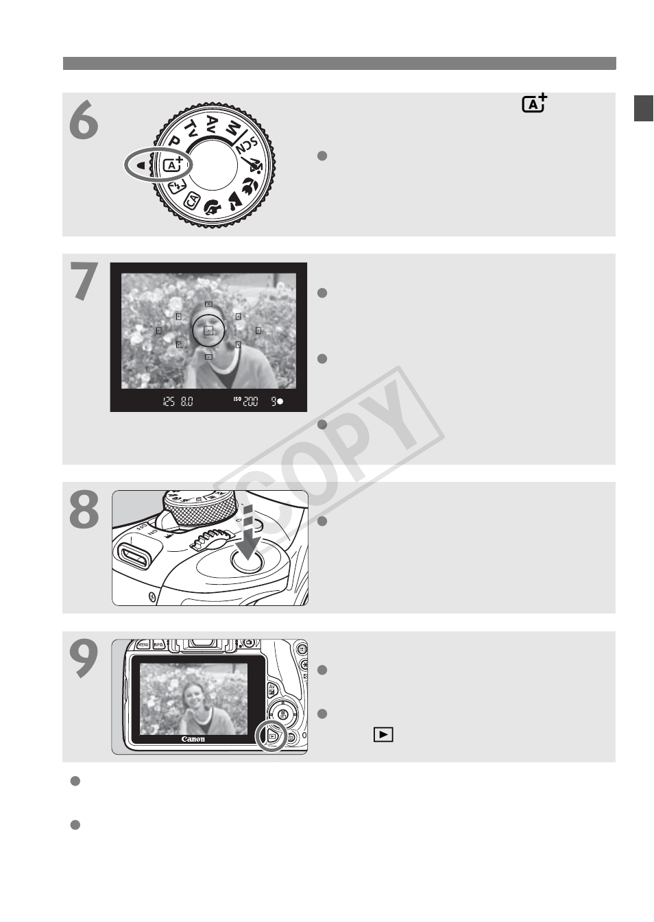 Cop y | Canon EOS Rebel SL1 18-55mm IS STM Lens Kit User Manual | Page 7 / 116