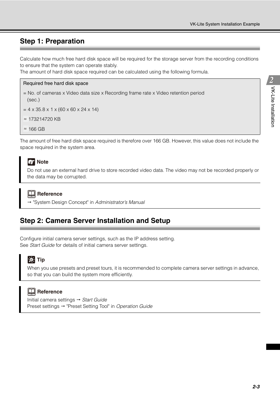 Step 1: preparation, Step 2: camera server installation and setup | Canon VB-C60 User Manual | Page 19 / 32