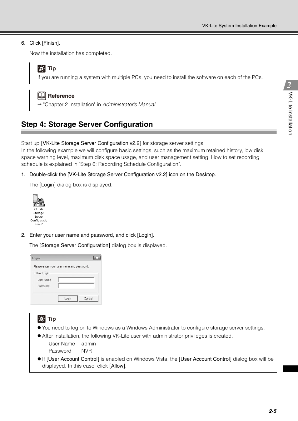 Step 4: storage server configuration, Step 4: storage server configuration -5 | Canon VB-C60 User Manual | Page 21 / 32