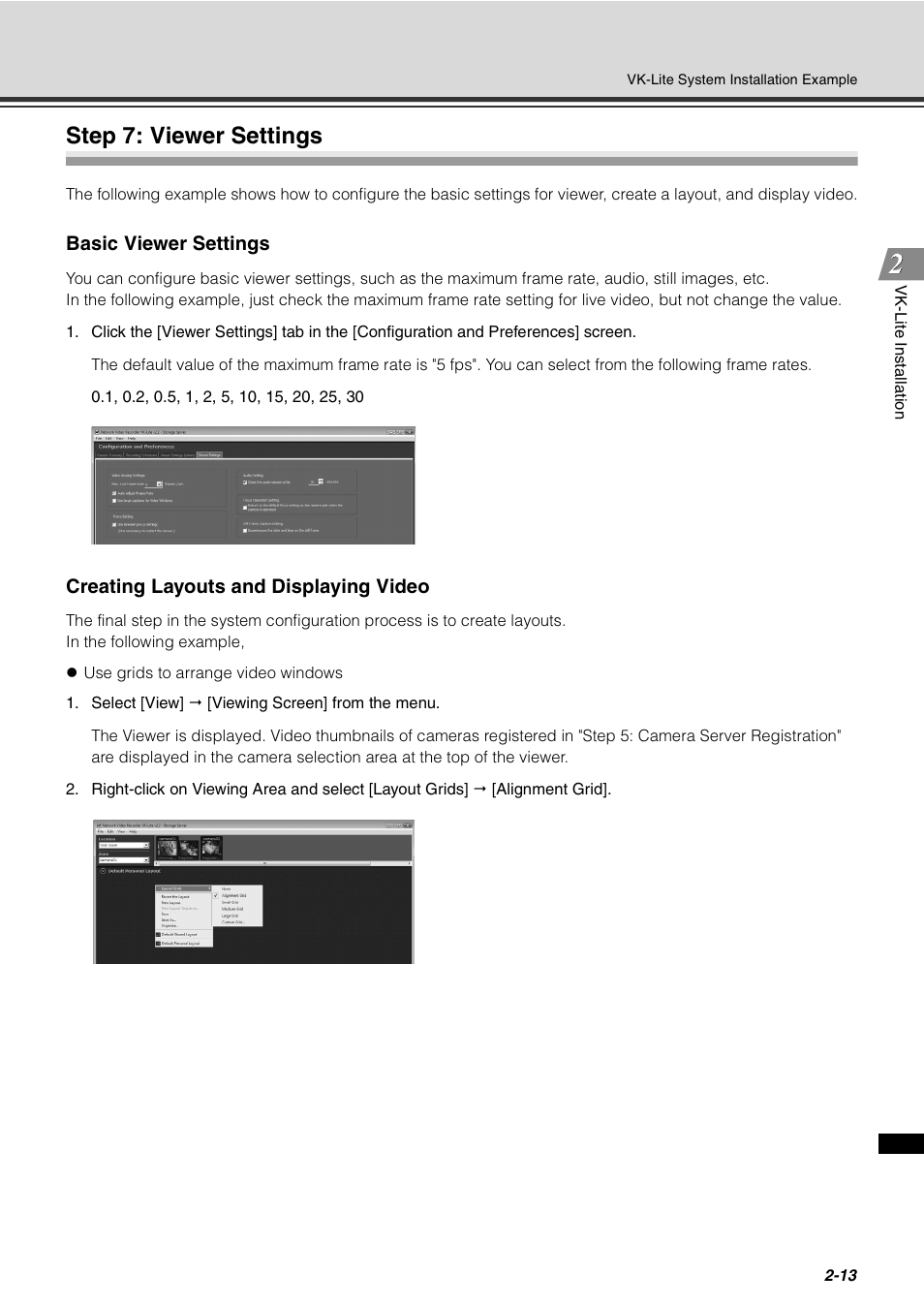 Step 7: viewer settings, Step 7: viewer settings -13 | Canon VB-C60 User Manual | Page 29 / 32