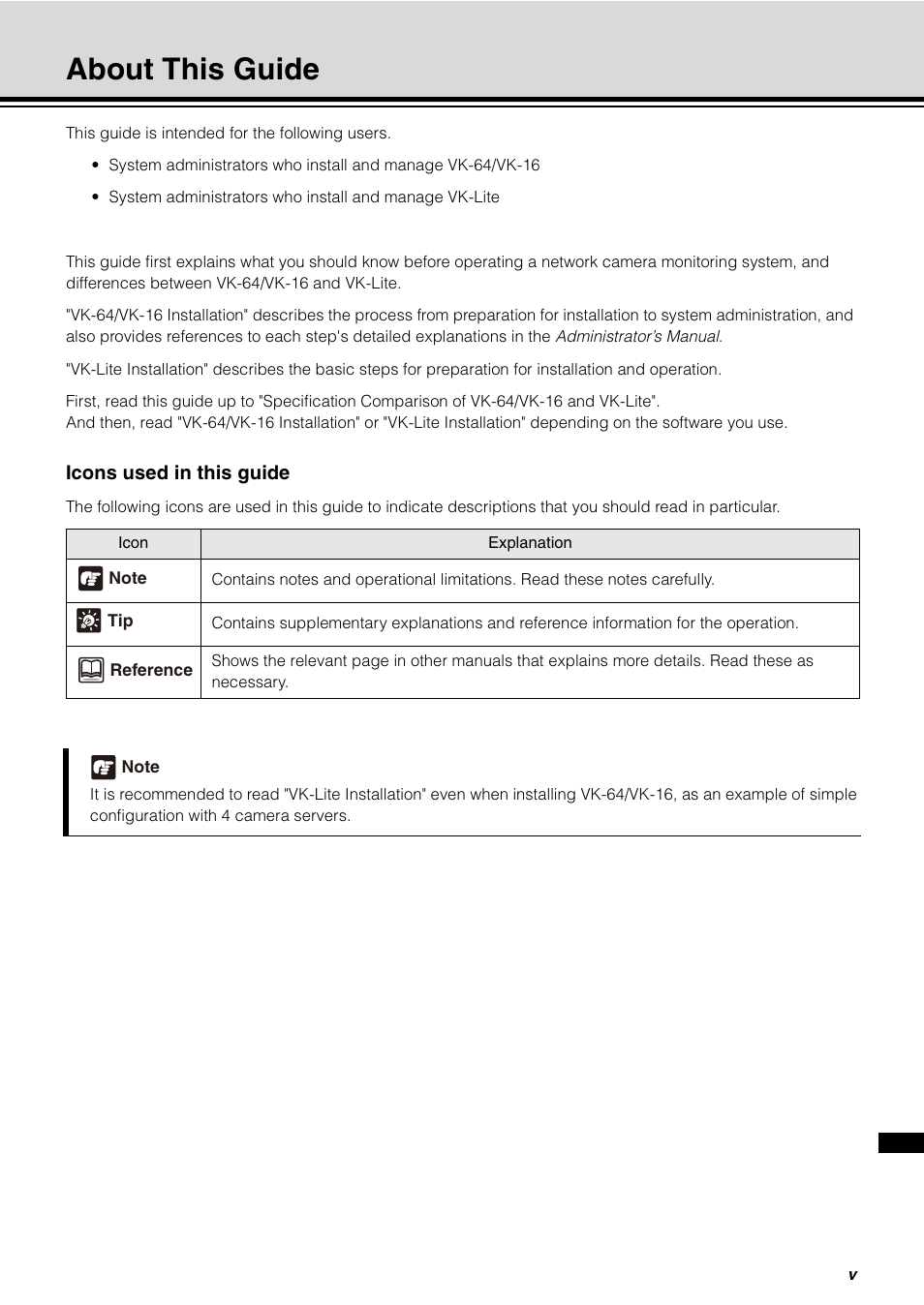 About this guide | Canon VB-C60 User Manual | Page 5 / 32