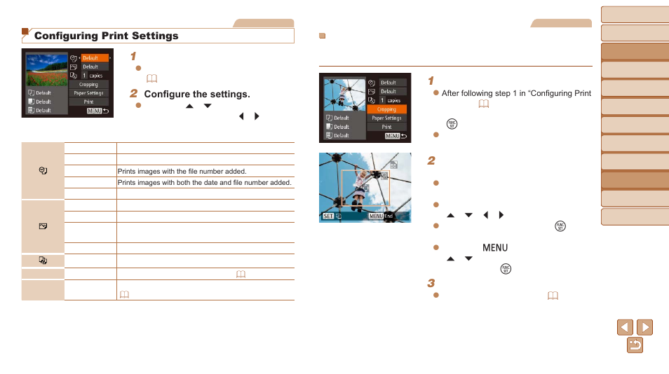 Print using printer functions, Configuring print settings | Canon PowerShot ELPH 135 User Manual | Page 90 / 119