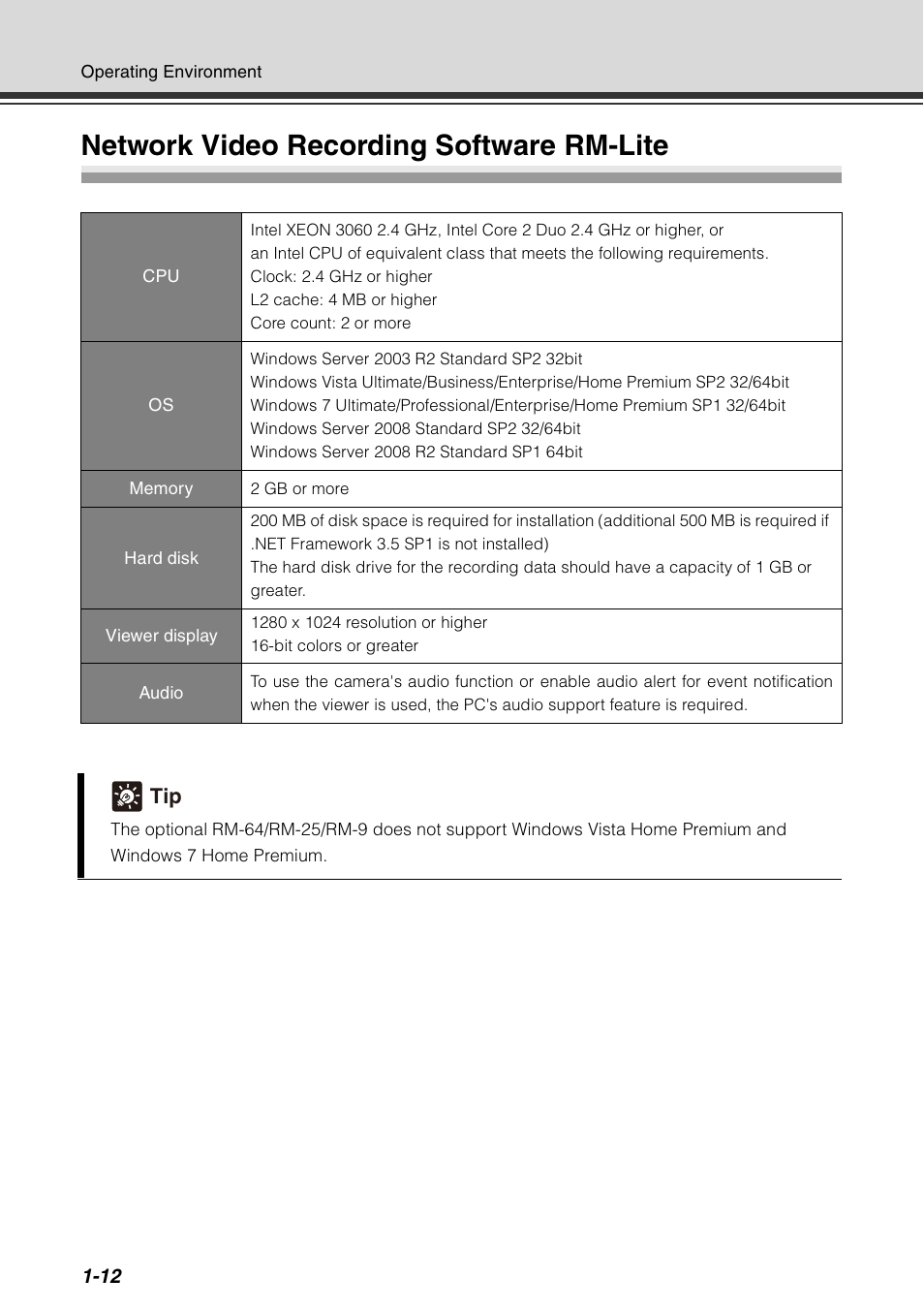 Network video recording software rm-lite, Network video recording software rm-lite -12 | Canon VB-C60 User Manual | Page 30 / 78