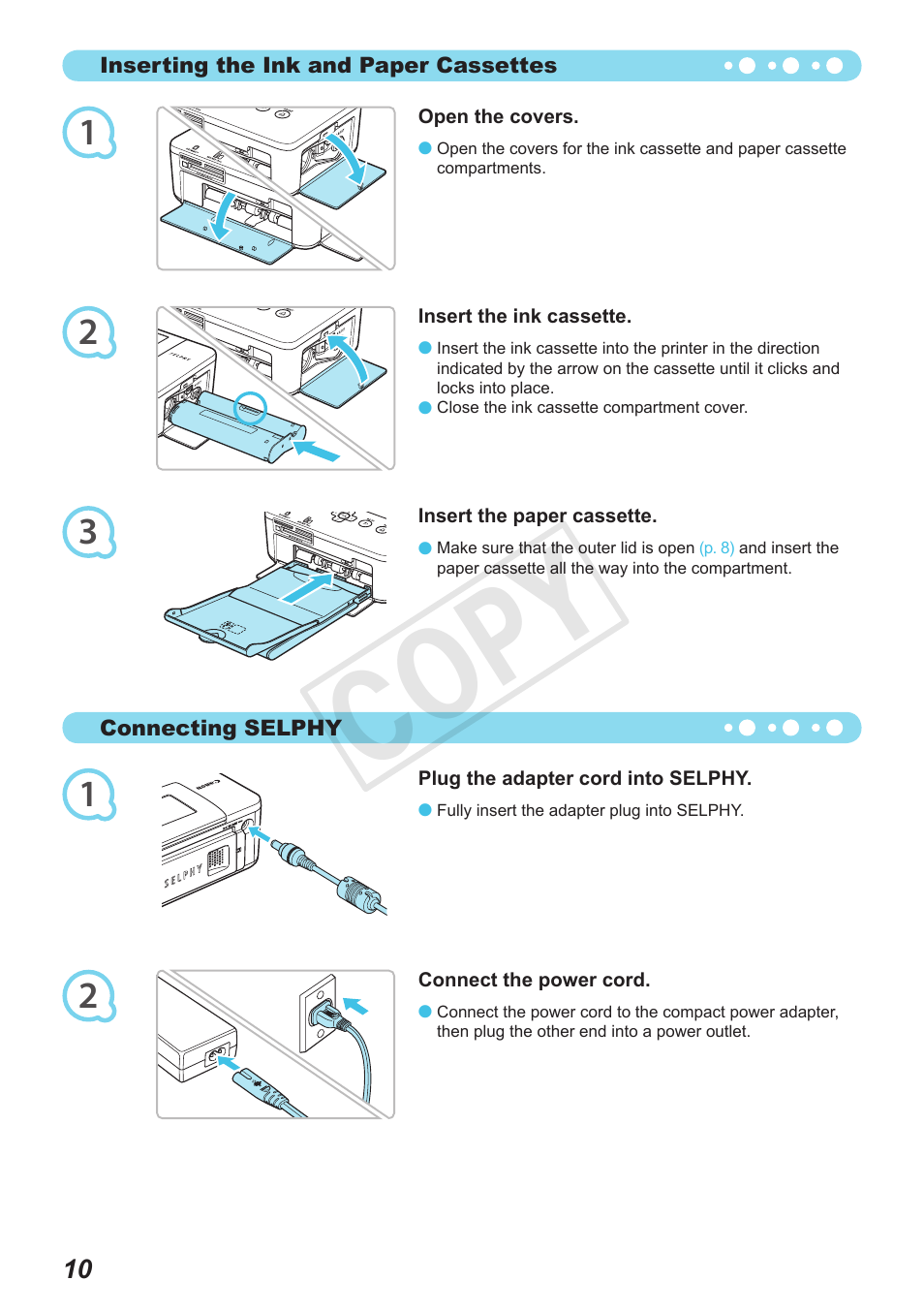 Cop y | Canon SELPHY CP800 Black User Manual | Page 47 / 73