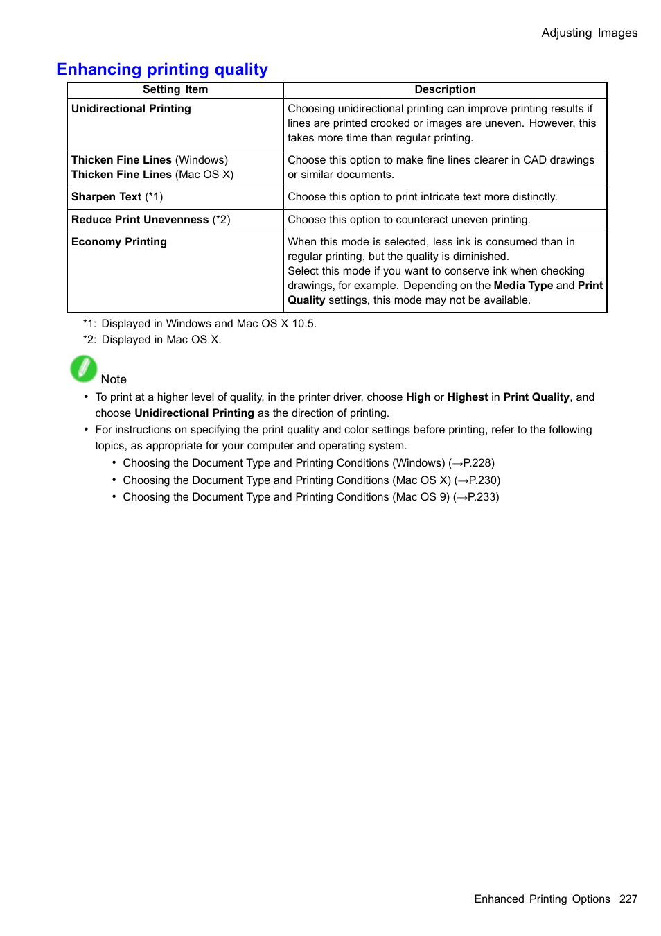 Enhancing printing quality | Canon imagePROGRAF iPF510 User Manual | Page 241 / 724