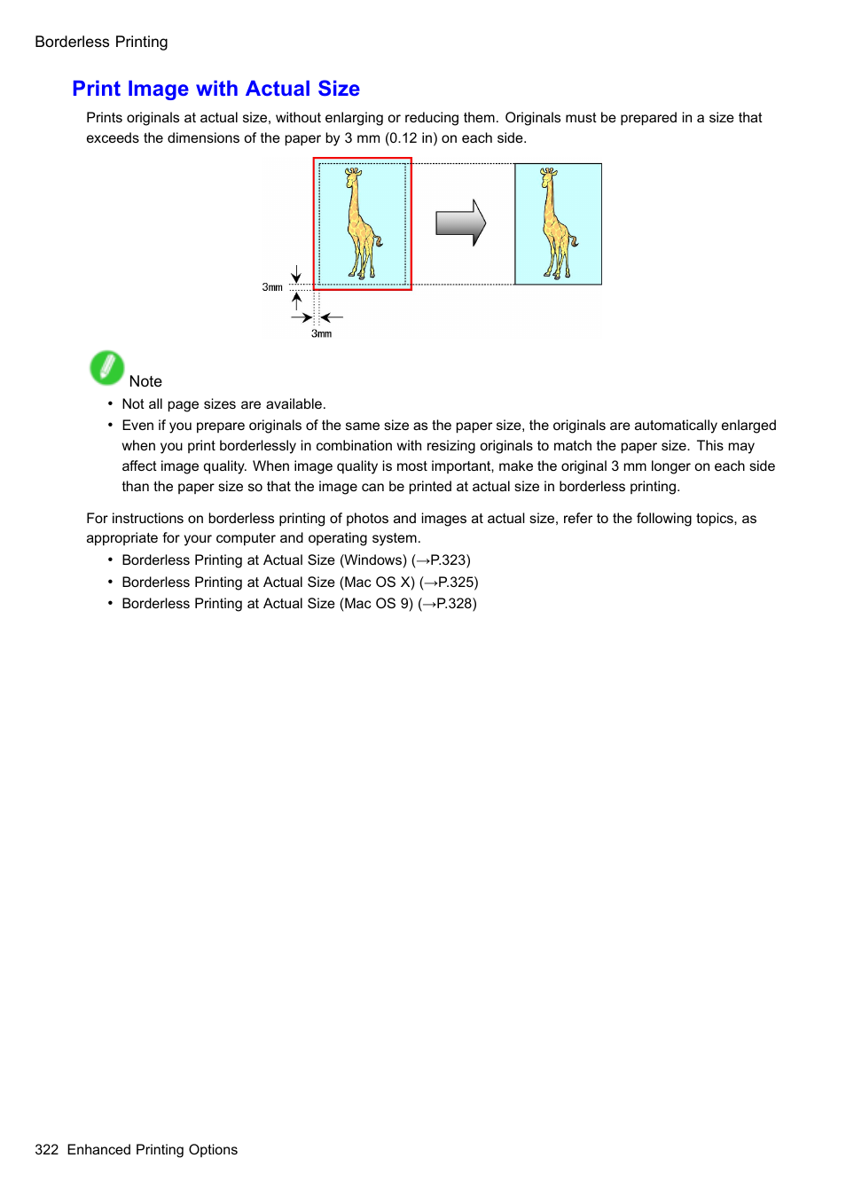 Print image with actual size | Canon imagePROGRAF iPF510 User Manual | Page 336 / 724