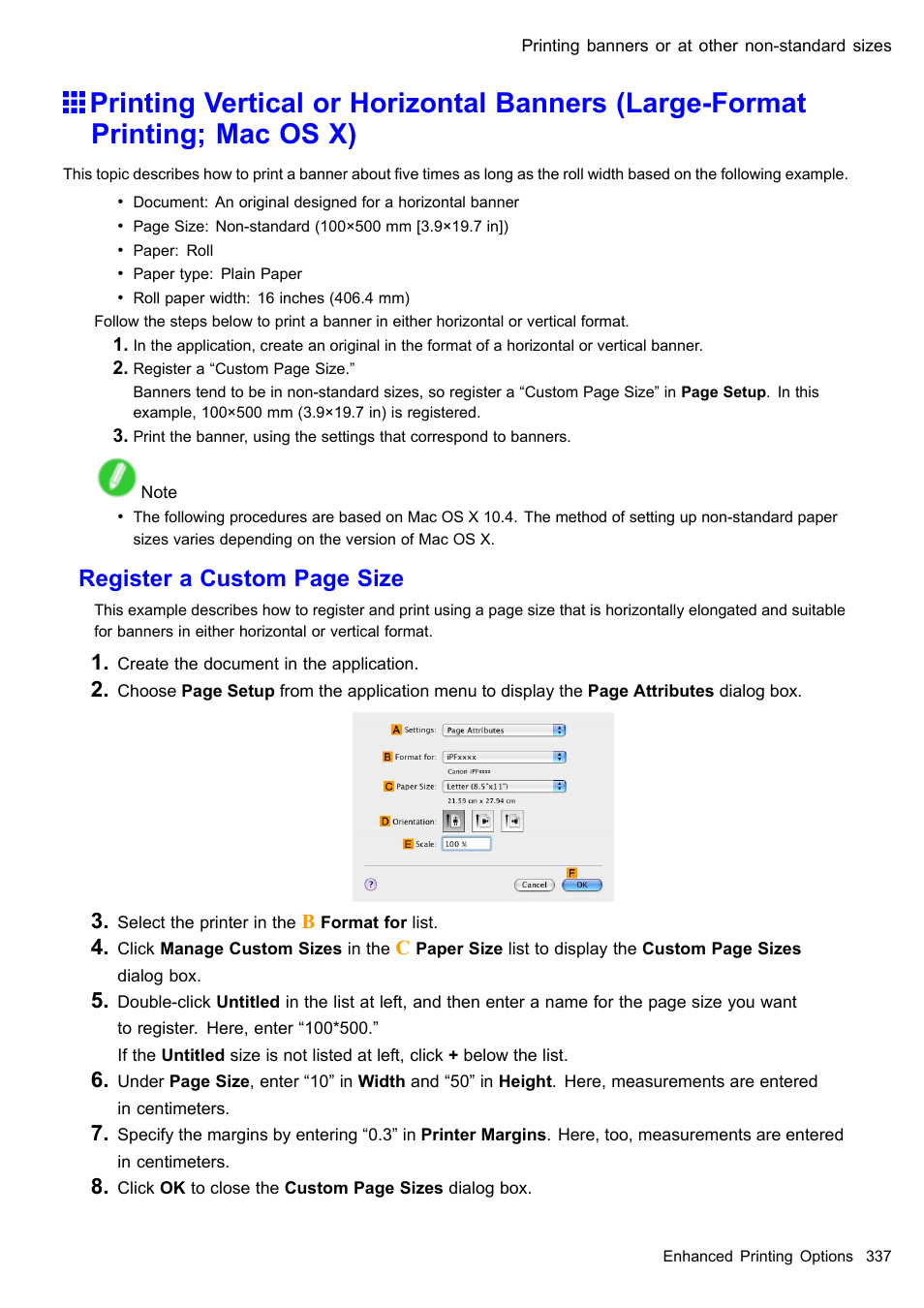 Register a custom page size | Canon imagePROGRAF iPF510 User Manual | Page 351 / 724