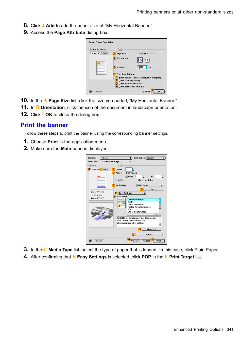 Print the banner | Canon imagePROGRAF iPF510 User Manual | Page 355 / 724