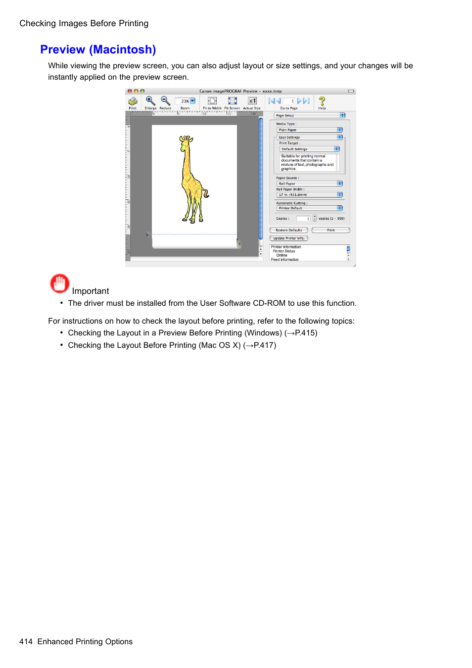 Preview (macintosh) | Canon imagePROGRAF iPF510 User Manual | Page 428 / 724