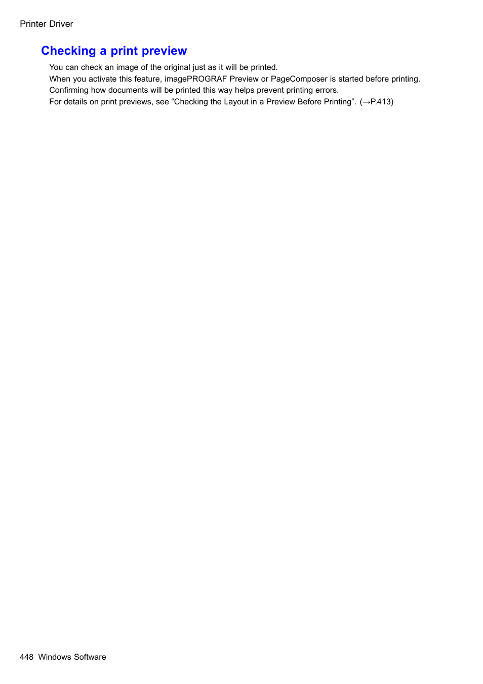 Checking a print preview | Canon imagePROGRAF iPF510 User Manual | Page 462 / 724
