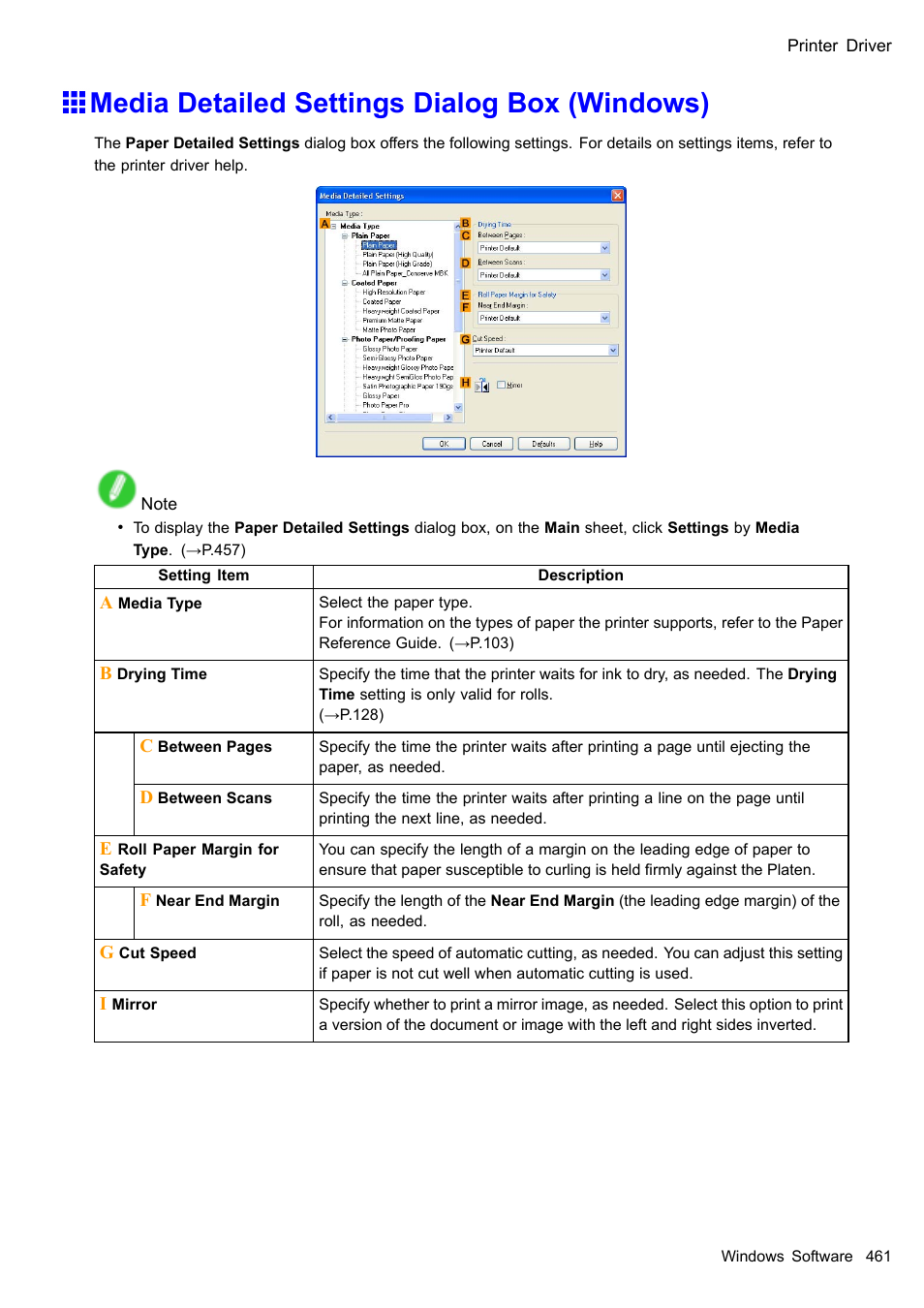 Media detailed settings dialog box (windows) | Canon imagePROGRAF iPF510 User Manual | Page 475 / 724
