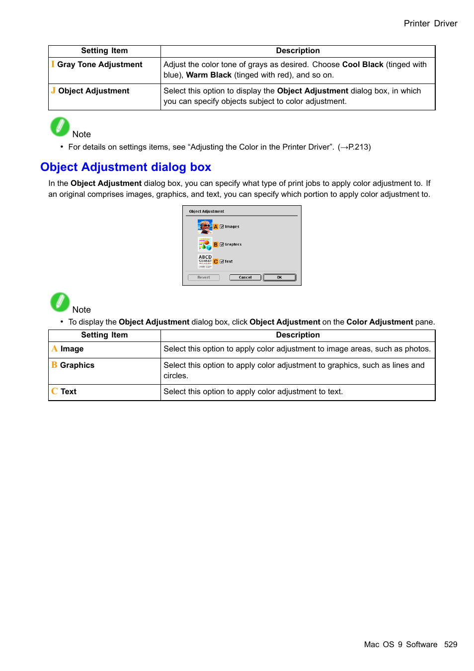 Object adjustment dialog box | Canon imagePROGRAF iPF510 User Manual | Page 543 / 724