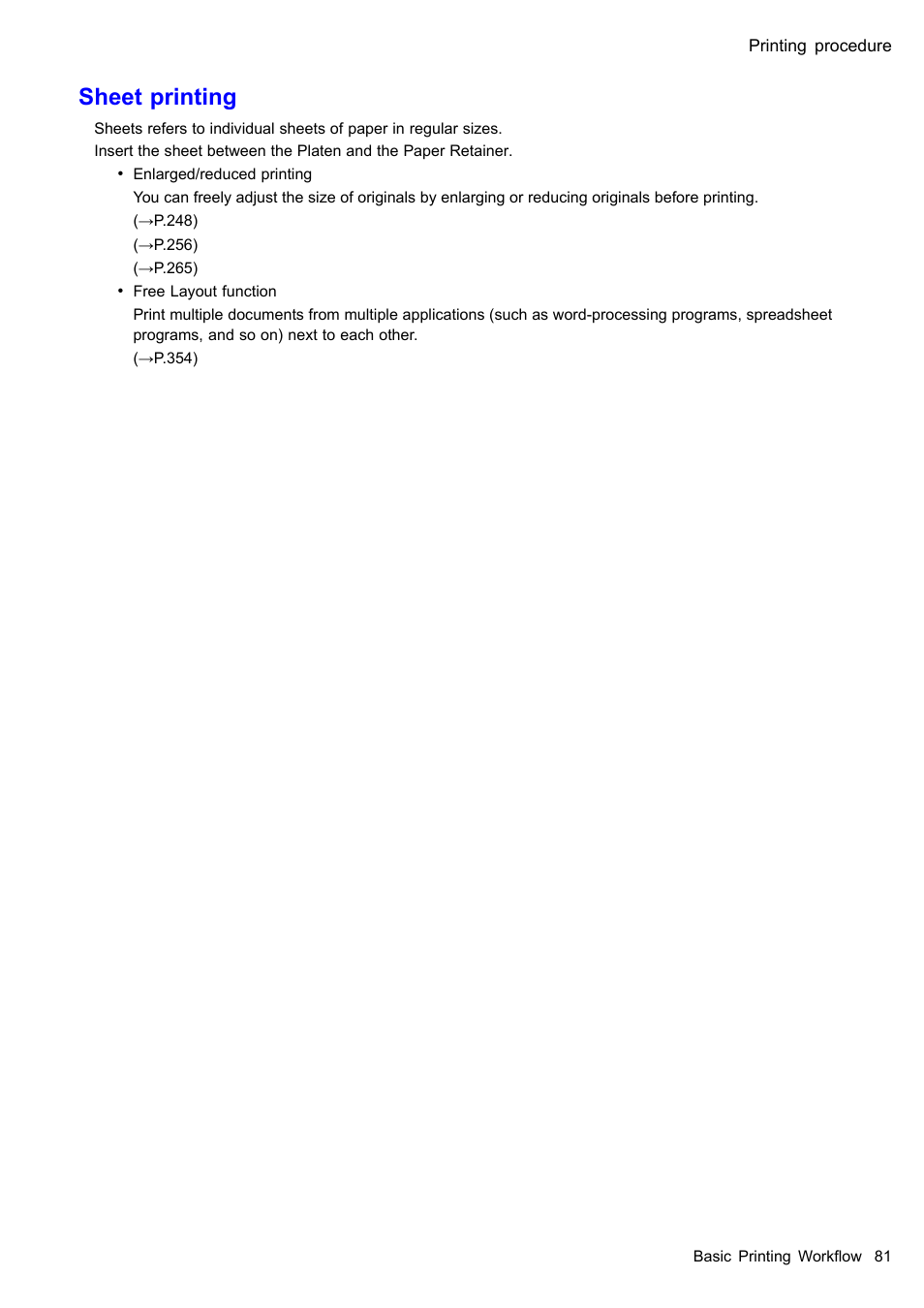 Sheet printing | Canon imagePROGRAF iPF510 User Manual | Page 95 / 724