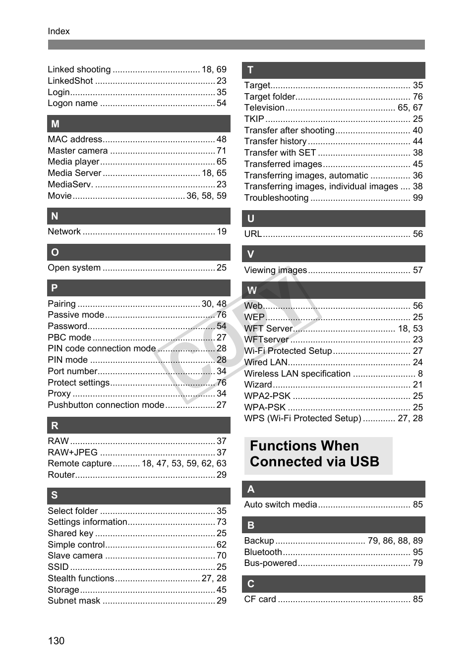 C op y | Canon Wireless Transmitter WFT-E5A User Manual | Page 130 / 132