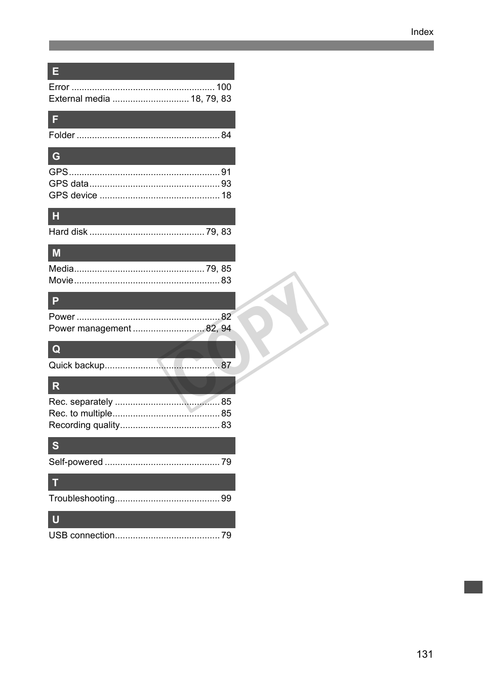 Cop y | Canon Wireless Transmitter WFT-E5A User Manual | Page 131 / 132